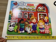 Fisher-Price little people / let’s go to the farm animal book 兒童圖書 動物 數字 顏色