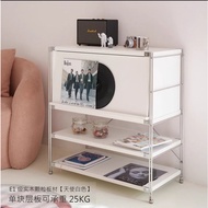 White cabinet Bauhaus magazine cabinet living room side cabinet storage cabinet Bauhaus rack storage