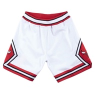 IMPORTED CLASSIC CHICAGO BULLS WHITE BASKETBALL PANTS EMBROIDERY Basketball Shorts