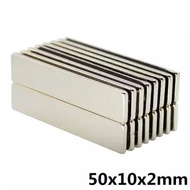 1pc High Attraction Magnet 50x10x2mm Square 50 * 10 * 2mm Neodymium 50x10x2mm Strong 50 * 10 * 2mm