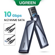 UGREEN M.2 NVMe SSD Enclosure Dual Protocol NVMe SATA to USB 3.1 Gen2 10 Gbps NVMe PCI-E M.2 SSD Cas