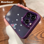 Ready To Ship Case For iPhone 11/12/13/14 Pro max Clear Alloy Button & Frame 12 11 12pm 14 14pm 17