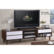 TV Console (Free Delivery + Installation)- 6ft / Columbia Walnut Colour 1.8m Cabinet