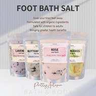 [🇸🇬SG] PREMIUM 🛁 Organic Foot bath soak packet Dead Sea salt Epson Himalayan rose calendula prettyar