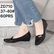 HITAM Jelly Wedges Shoes Black 710