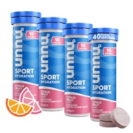 Nuun Sport Electrolyte Tablets for Proactive Hydration, Citrus Fruit, 4 Pack (40 Servings)