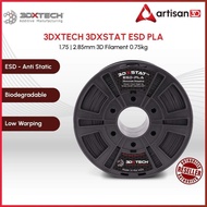 3DXTECH 3DXSTAT ESD PLA FILAMENT | ESD-Safe | 1.75mm | 750gm | FFF | Bambu Lab | Creality | Elegoo