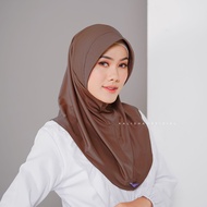 Hijab Bergo Sport Sporty Jersey Wanita Kerudung Olahraga Jersey Instan Volly Badminton Basket Futsal