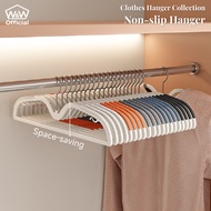 [MY] 50PCS Anti Slip Short Neck Hangers Adult Hanger Set Premium Non Slip Clothes Hanger Baju Value 