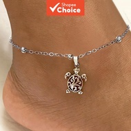 Alloy Turtle Bead Beach Anklet For Woman Fashionable Beach Party Summer Foot Chain