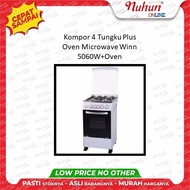 Kompor 4 Tungku Plus Oven Microwave Winn 5060W+Oven