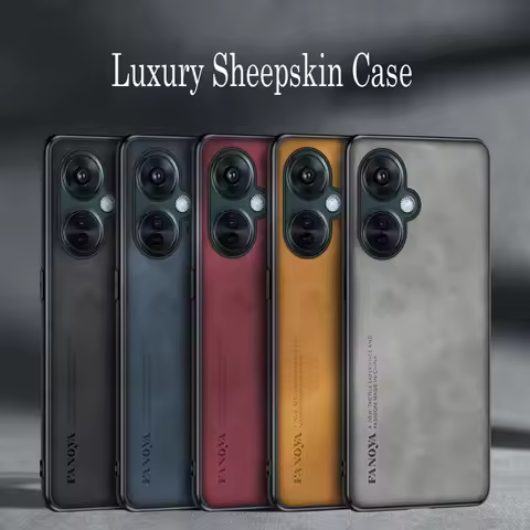 For Oppo K11 K11X Luxury Sheepskin Leather Shockproof Silicone Case For Oppo K11 K11X Phone Case Cov