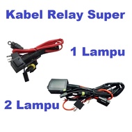 Relay Cable Set HID Projector Lamp Biled Projector Motor Car H4 H4 LED Headlight