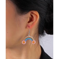 Rainbow Earrings Daisy Acrylic