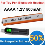 AAAA 1.2V 500mAh Nickel-metal Hydride Battery for Toy Pen Bluetooth Headset Rechargeable Batteries w