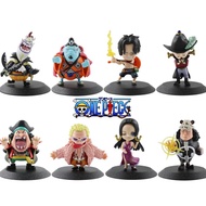 One Piece Jinbe Ace Mihawk Doflamingo Boa Hancock Kuma Blackbeard Gecko Moria Mini Figure Decoration