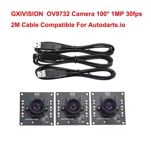 Autodarts Cam GXIVISION OV9732/OV2710 USB Camera Module 100 Degree 30FPS 2M Cable NO Distortion,Driv