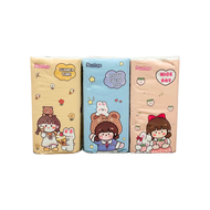 HOME818 กระดาษทิชชูแบบยาว （1แพค 10ห่อ）210แผ่น/คู่ หนา3 ชั้น NO.Y4