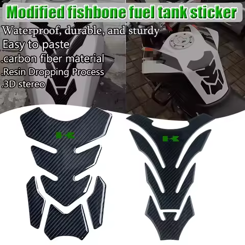 Motorcycle Tank Pad Protector Decal Stickers Case For Ka@&wasaki NINJA400/500/650 H2 Z500 Z650 Z750 