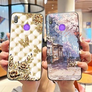 Phone Case For Tecno Pop 4 BC2c, BC1s Shockproof Soft Silicone Black Case Anime Style Rabbit Lamp Pr