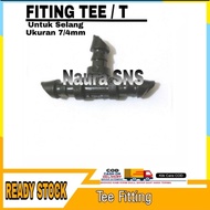 Tee Tee Connector/ 7mm Hose T-type Fitting/ 7x4mm Hose Fitting/