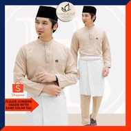 BAJU MELAYU [5 COLOR] Baju Melayu Al Habibi S M L XL 2XL 3XL 4XL 5XL [Yellow,Mustard,Mocha,Nude,Off 