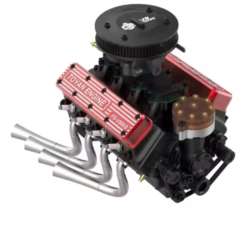 TOYAN FS-V800WGPC V-shaped eight-Cylinder Four-Storke Water-Cooling Gasolines Engine DIY V8 Engine K