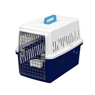 IRIS ATC-670寵物航空飛機籠(白/藍)(中型犬適用~20kg)