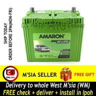 Amaron 55B24L NS60L Hi Life Battery MF Genuine for Honda HR-V, CR-V and Civic, Nissan Almera and Livina