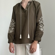 CLASSY CLASSY CLASSY | Bhumi Blouse | Linen top with embroidery