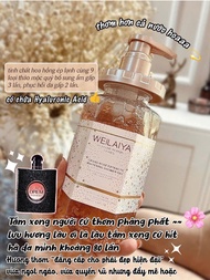 MUA 2 SỮA TẮM 450ML WEILAIYA TẶNG 1 MÁY SẤY CHÍNH HÃNG WEILAIYA . SỮA TẮM TRẮNG DA HOA TRÀ WEILAIYA.