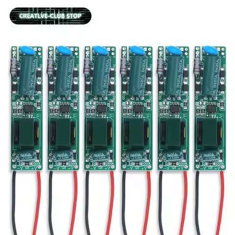 6pcs LED Driver 8W-18W DC30-80V For LED Tube T5 T8 AC220V Power Supply Constant Current Voltage Cont