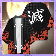 【CustomFashion】New Demon Slayer Kimono Kamado Tanjirou Agatsuma Zenitsu Cosplay Costumes Haori Tomio