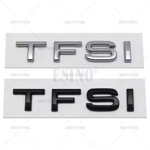 New TFSI 3D ABS Adhesive Emblem Trunk Badge Fender Sticker Body Decal for Audi A3 A4 A5 A6 A7 A8 Q3 