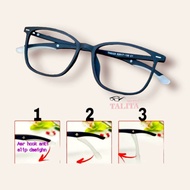 Optik Talita Sports Glasses Ear Lock Flexible Tr90 Anti-radiation Minus Normal Reading Blueray Photo