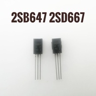 2pcs B647 D667 2SB647 2SD667 Transistor NPN PNP Transistors