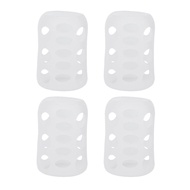 SHOWERORO 4Pcs Sarung Botol Bayi Silikon Sarung Botol Kaca Pelindung Anti-Gelincir untuk Botol Susu 