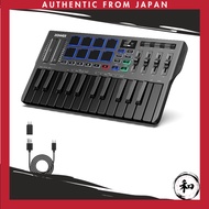 Donner USB MIDI Keyboard Controller 25-Key Velocity-Sensitive Touch Slider OLED Screen Backlit Pads 
