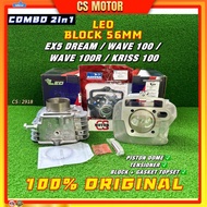 LEO EX5 DREAM 56 MM WAVE 100 WAVE 100R 56 KRISS 100 BLOCK SIZE 56MM COMBO EX5 DREAM 56