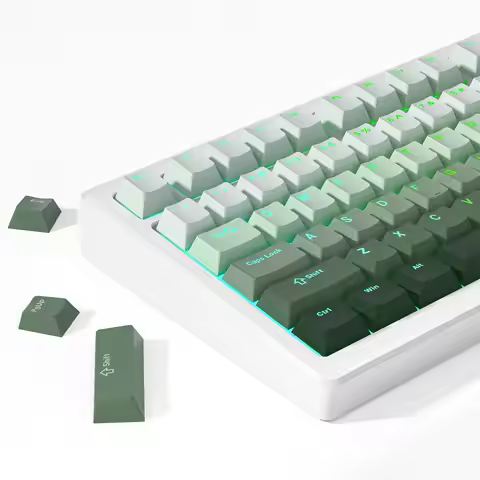 132 Key Grass Sea PBT Double Shot Top Print Shine Through Backlit keycaps For MX Mechanical Keyboard