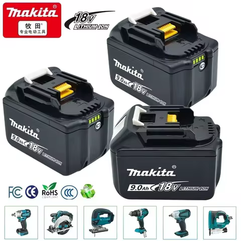 Original Genuine Makita 9.0Ah 18V Battery BL1840 BL1830B BL1850B BL1850 BL1860 BL1815 Replacement Li