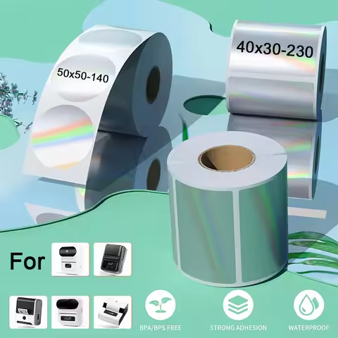 40-50mm laser thermal label printer sticker self-adhesive thermal paper compatible with M110 M220 M2
