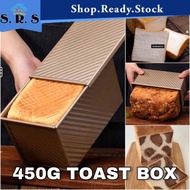 SRS_ Toast Box Non-Stick Chefmade Loaf Pan Tin Pullman Boxtray Bread Home Bakeware Tool baking Corrugated Bread 450g
