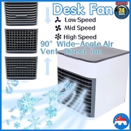 🇸🇬 [In Stock]Desk Fan Air Conditioner Fan USB Fan Table Fan Rechargeable Mini Fan Portable Fan For Office Home