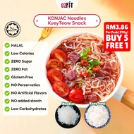 EzFit KONJAC Noodles KueyTeow Low Fat Calories Snack Fast Food Diet Food 270g Konjac Mee 代餐0脂 纯魔芋面