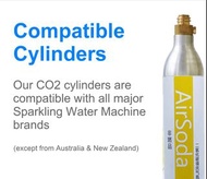 全網最平💯 New Air soda co2 60L cylinder soda maker 梳打水 氣泡水 樽 360g 二氧化碳氣樽 airsoda 家用梳打水機氣瓶 sparkling wate