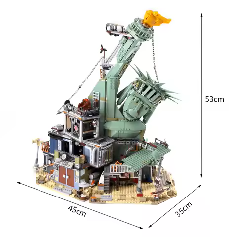 IN STOCK With Light Movie Model Welcome To Apocalypseburg Building Bricks Blocks Toys For Children C