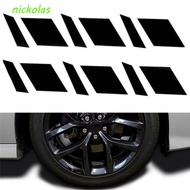 NICKOLAS Reflective Car Wheel Stickers Waterproof Personality for 16"-21" Rims Exterior Accessories Styling Decoration Car Windows Sticker
