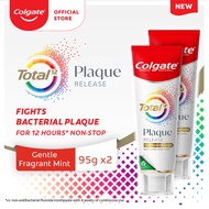 Colgate Total Plaque Release Gentle Fragrant Mint 95g x2 Value Deal