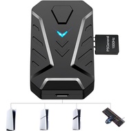 Keyboard and Mouse Adapter for PS5/PS5 Slim/PS5 Pro with P5 General Adapter, 1000Hz Ultra-Low Lag Co